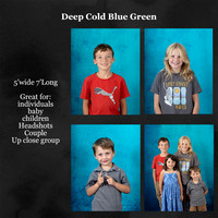 deep cold blue green