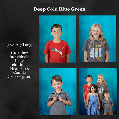 deep cold blue green
