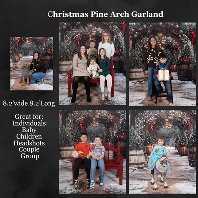 christmas pine arch garland