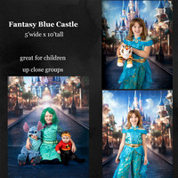 fantasy blue castle