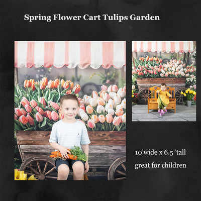 spring flower cart