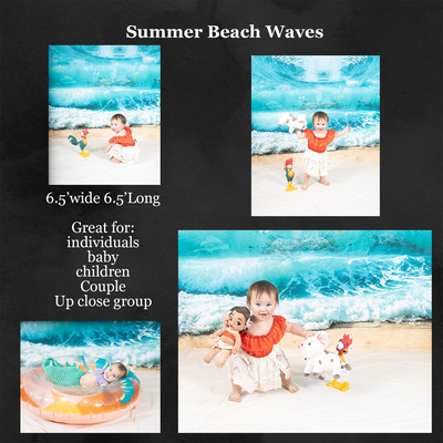 summer beach waves
