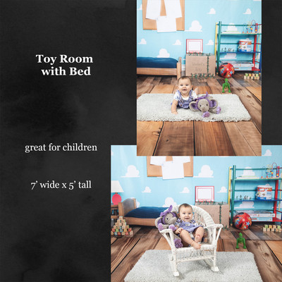 toy room with bed